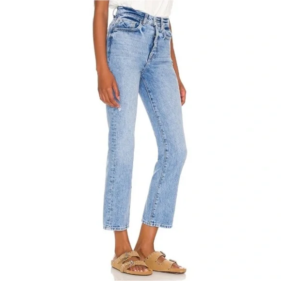 LOVERS + FRIENDS Revolve Reece High Rise Slim Straight Harland Denim Size 30 - Picture 3 of 16